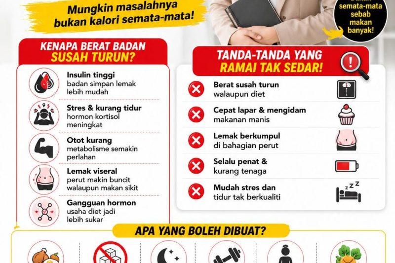 Gemuk ? Makan Dah Kurang, Diet Pun dah ? TAk Kurus Lagi ?