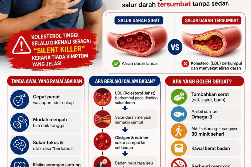 Kolesterol Tinggi: Bukan Hanya Masalah Orang Gemuk — Panduan Lengkap yang Ramai Tidak Tahu