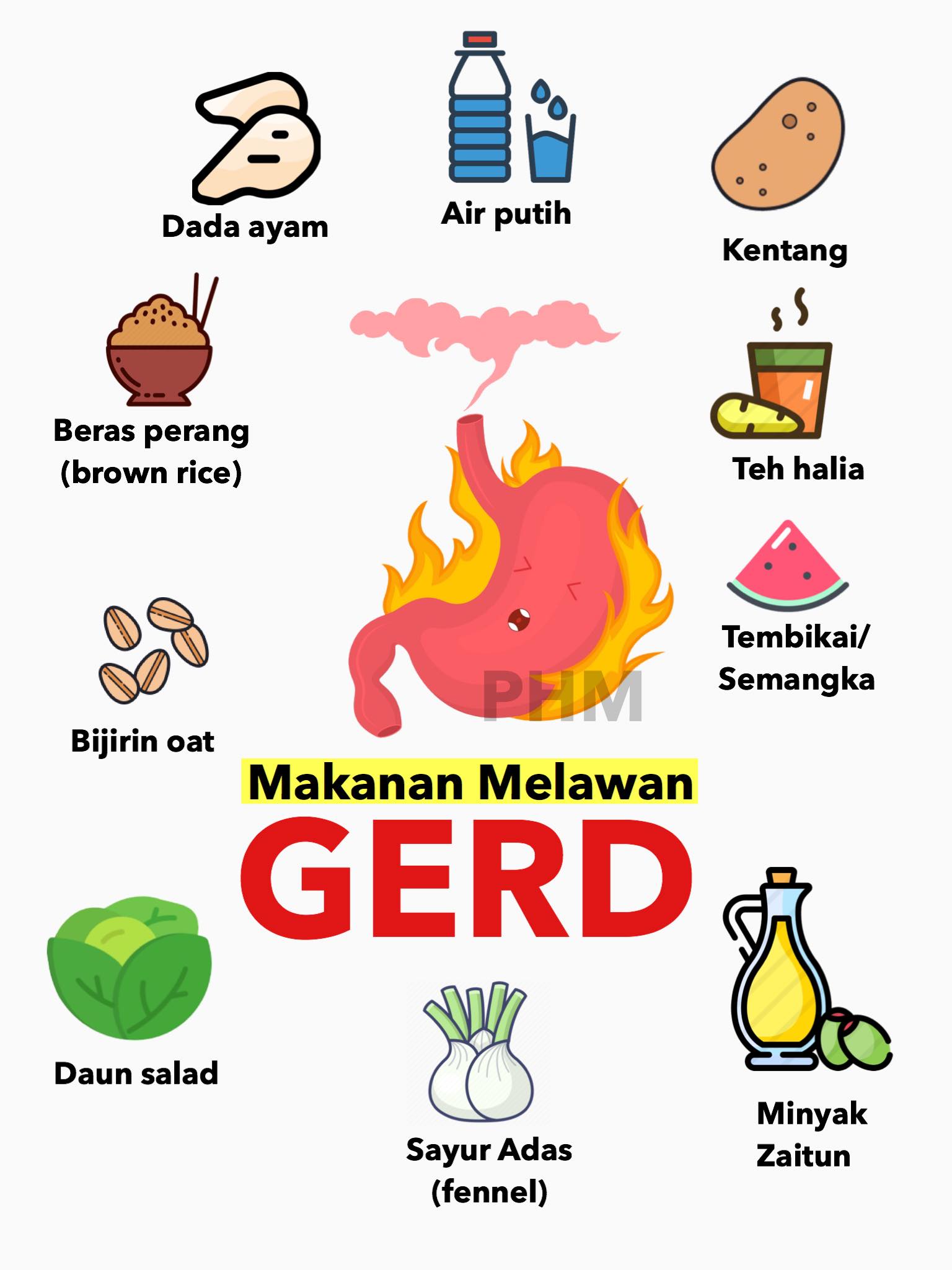 makanan melawan gerd