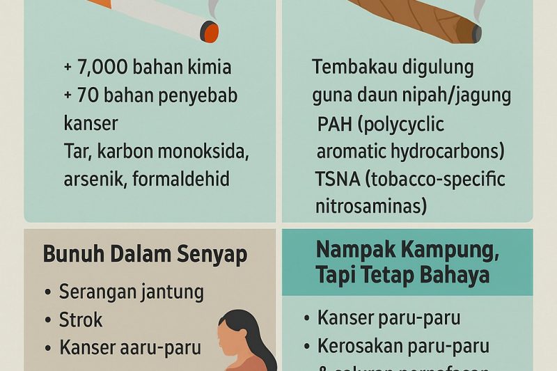 Rokok Moden VS Rokok Daun Yang Mana Satu Membunuh ?