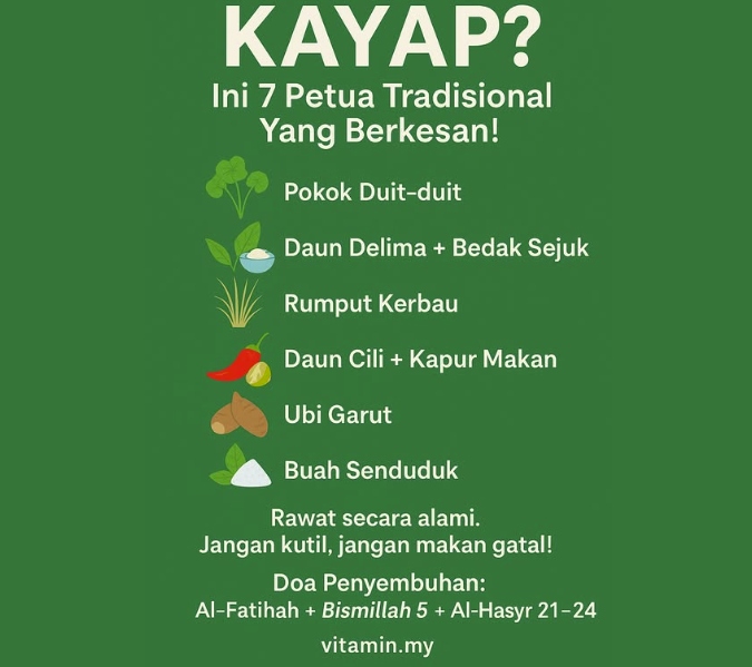 KAYAP AIR: RAWATAN DAN PETUA TRADISIONAL