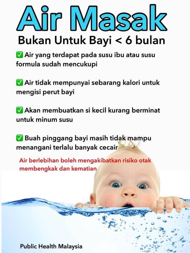 air masak bukan untuk bayi