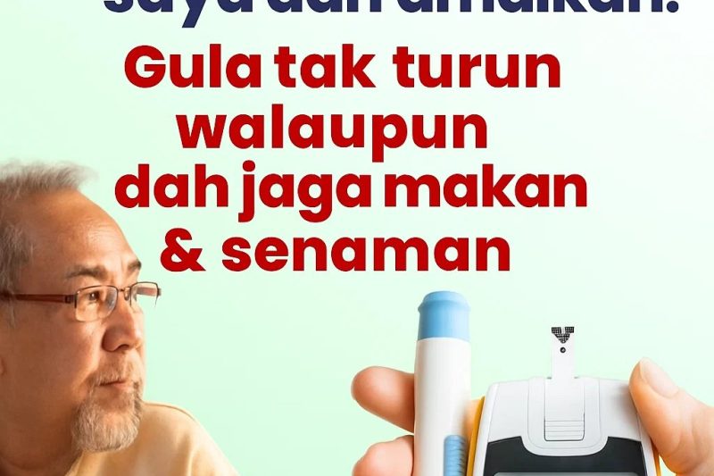 Gula Masih Tak Turun ? Walaupun dah Jaga Makan Senaman ?