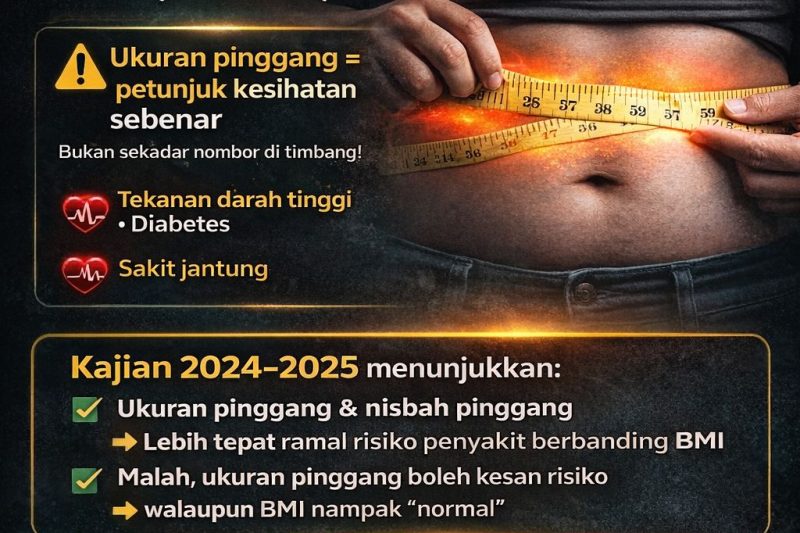 Pinggang Besar Lebih Bahaya Dari BMI Tinggi? Inilah Kebenaran Yang Ramai Tidak Sedar