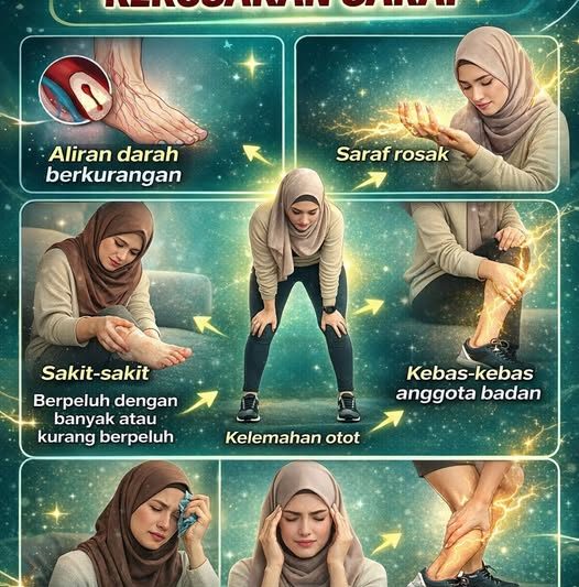 tanda tanda anda alami kerosakan saraf