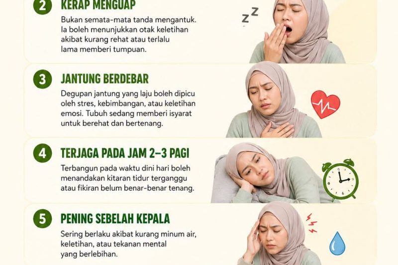 KENALI ISYARAT TUBUH SEBELUM TERLAMBAT: 7 Tanda Badan Anda Memerlukan Perhatian Segera