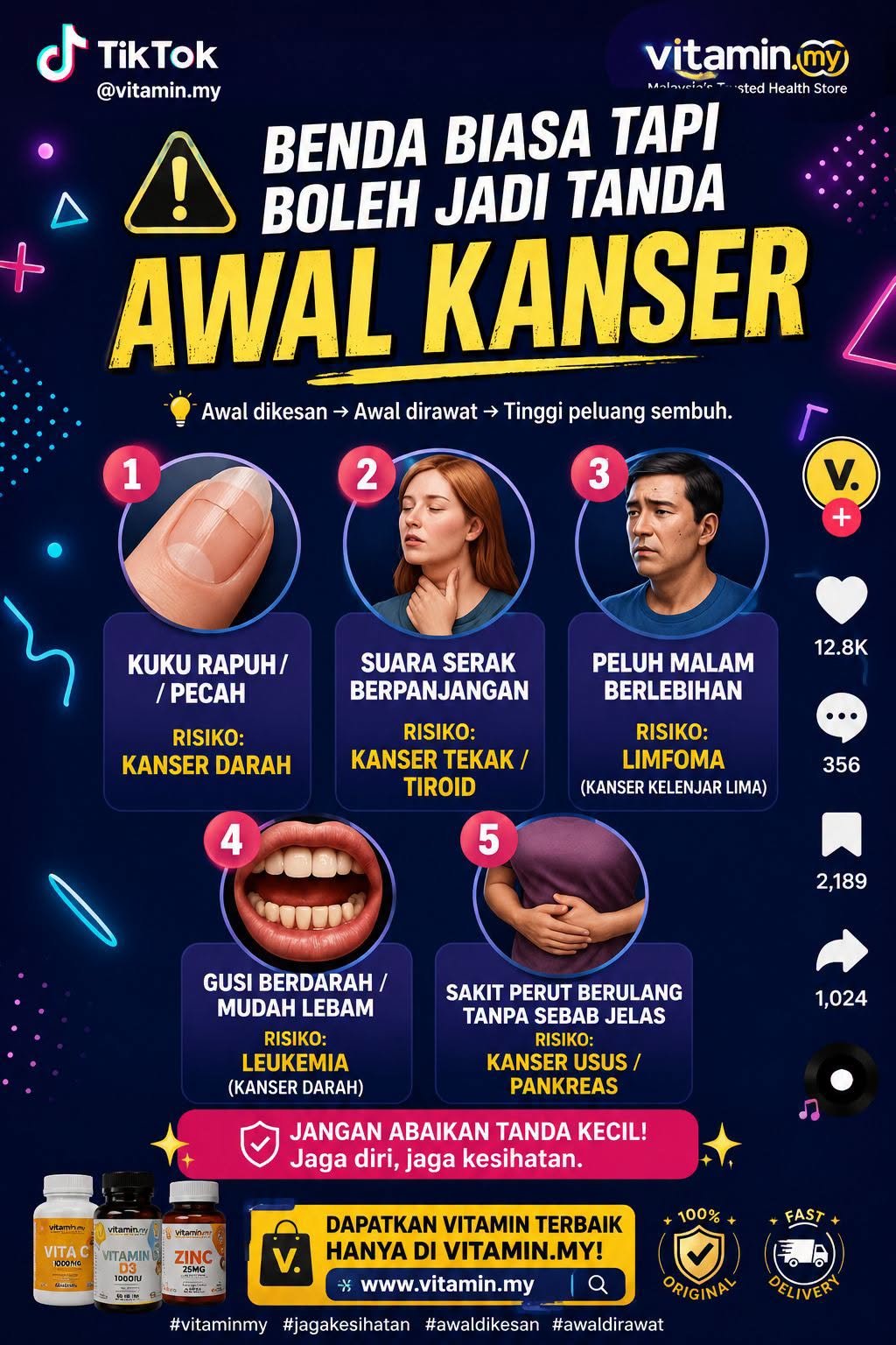 benda biasa tanda awal kanser