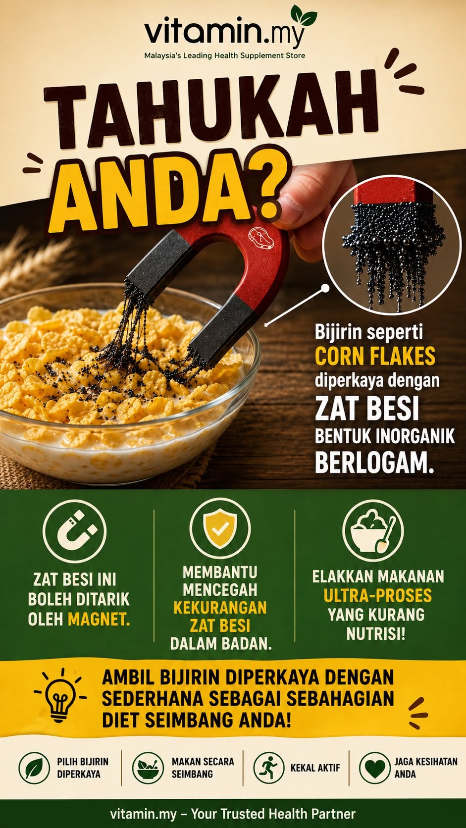bijirin sarapan ada logam
