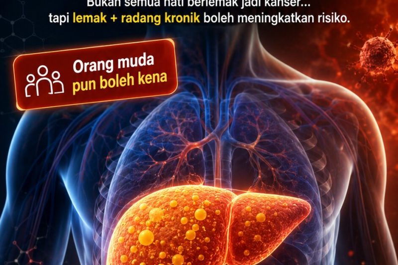 hati berlemak punca kanser teruk